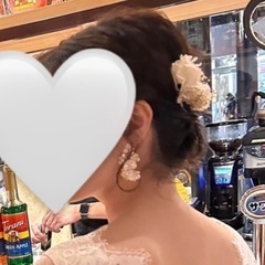 ウェディング　ピアス　人工パールの画像