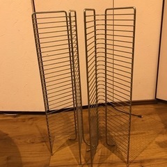 あげます。シンプルCDラック　DIYにも32枚整理収納　2セット