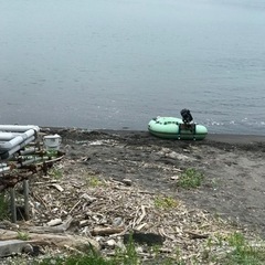 Achillesゴムボート船外機付きの画像