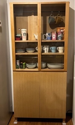 無印良品 カップボード 食器棚 タモ材