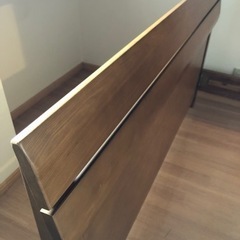 ☆受け渡し決まりました☆日本製　ベッドフレーム  ダブル　天然木　大川家具の画像