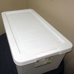 【平日取りに来ていただける方】ニトリ★押入れ用 コロ付き 収納ケース★奥行き74cm★ふた付きケース/衣装ケース(2Z0365)の画像