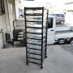 事務用　書類収納ケース　10段　クリアケースの画像