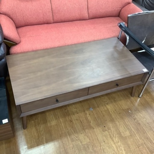 ローテーブル　ニトリ　引き出し付き　ダークブラウン