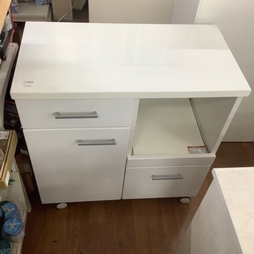 キッチンボード　ニトリ　キズ有り　ホワイト