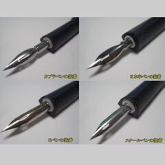 日本習字普及協会　鷹見芝香先生創案　ペン習字用　S.T.ペン軸　初歩用・三角軸　希少筆記具の画像