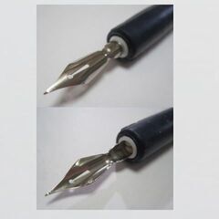 日本習字普及協会　鷹見芝香先生創案 ペン習字用 S.T.ペン軸　「上級用・丸軸」　希少筆記具の画像