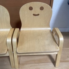 キコリの小イス3脚セット　ヤトミ　木製ベビーチェアーの画像