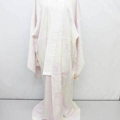 ss4742　長襦袢　薄ピンク　花模様　身丈132cm　女性用　...