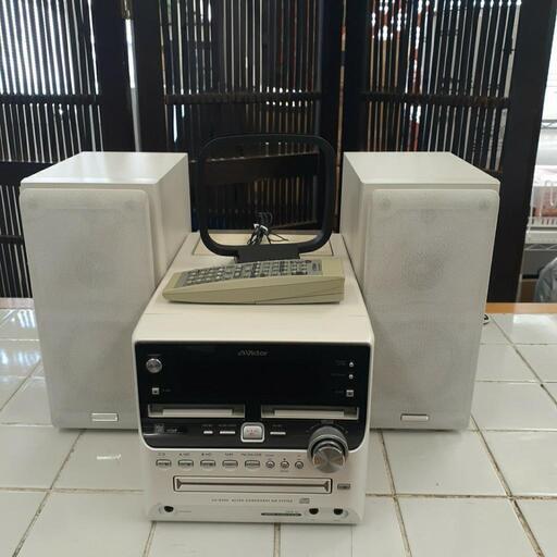 Victor ビクター　ミニコンポ/マイクロコンポMDシステム　CA-UXW500-W　中古