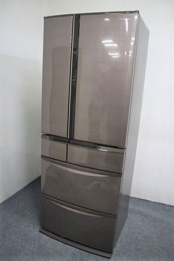 Panasonic/パナソニック 6ドア冷凍冷蔵庫 455L 自動製氷 NR-F460V-T シルキーブラウン 2015年製 中古家電 店頭引取歓迎 R6945)