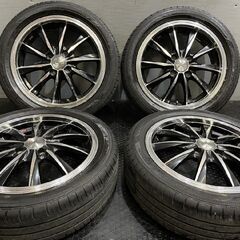 【DUNLOP ENASAVE EC300+ 165/55R15】夏タイヤ【Weds LEONIS ウェッズ レオニス 15インチ 4.5J4HPCD100+45】スペーシア タント等　(TF948)クレジットカード QRコード決済可能