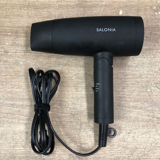 11/18 終ST SALONIA SL-0138K ドライヤー ブラック 黒 1200W 美容 ビューティー 髪 ヘア 菊倉NS