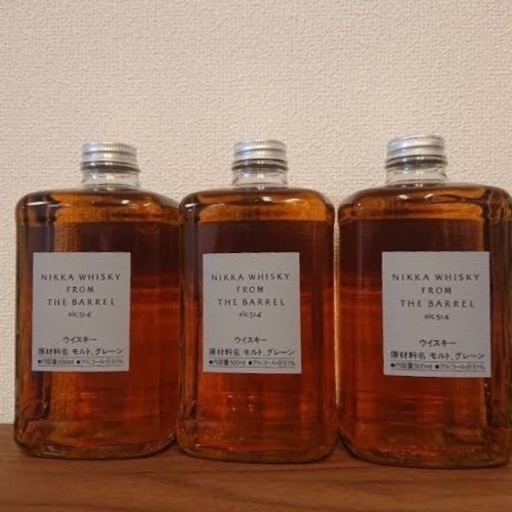 フロム・ザ・バレル　ニッカウイスキー　3本
