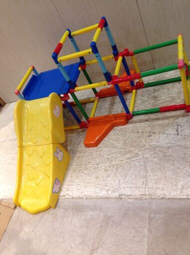 ★7147★折りたたみ式　滑り台　ジャングルジム　室内遊具　幼児　おもちゃ　玩具