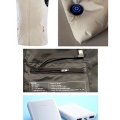 旅行にも‼︎ ベスト　電熱機能付きS ◆大容量バッテリー付き‼︎ ☆春色ですの画像