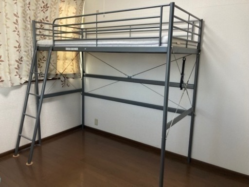 美品！IKEAロフトパイプベッド