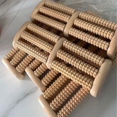 新品足裏按摩　足ツボマッサージ　木製　ひのき　Lサイズの画像