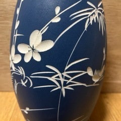 美品 寿 花瓶 フラワーベース寸法(約)幅13.5×高さ31cm 壺 置物 小物 インテリアの画像