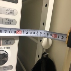冷蔵庫上、電子レンジラック（白）の画像