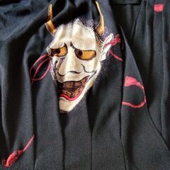 般若 ブラウス ちりめん生地  セットアップの画像