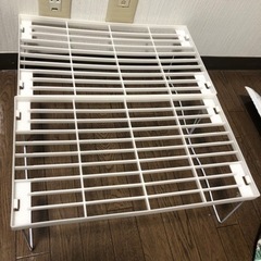 キッチン積み重ね整理棚2個の画像