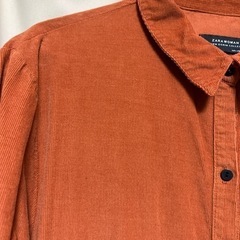 オレンジワンピース ZARA WOMANの画像