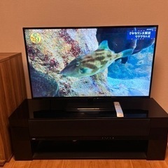 取引中　50インチ液晶テレビとヤマハスピーカーTV台