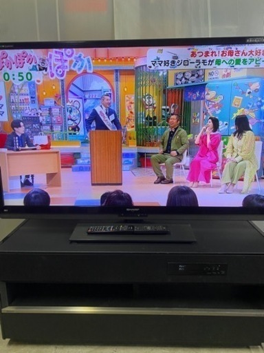 52型　SHARP液晶テレビ　AQUOSオーディオ　セット　2012年製