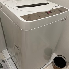 SHARP全自動電気洗濯機6Kg  2021年製