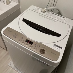 SHARP全自動電気洗濯機6Kg  2021年製の画像