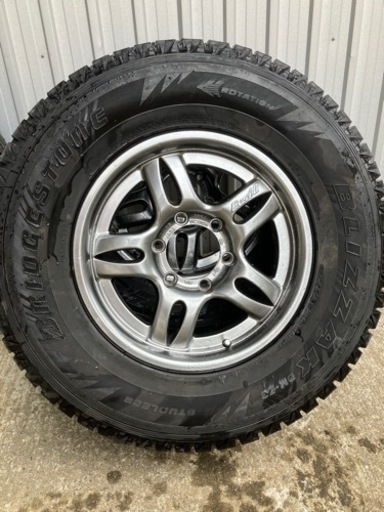 最終値下げ！【スタッドレスタイヤ】 BRIDGESTONE BLIZZAK DM-Z3  265/70R16  112Q  スタッドレス　４本セット　ホイール付 265/70-16 265-70-16  冬タイヤ   【ホイール】 JAOS VICTRON EXCEL ４本セット 16×7J　6×139.7　 28　275 70R60  ジャオス　ヴィクトロン 16インチ 7J 6穴 139.7 　off 28