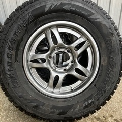 最終値下げ！【スタッドレスタイヤ】 BRIDGESTONE BLIZZAK DM-Z3  265/70R16  112Q  スタッドレス　４本セット　ホイール付 265/70-16 265-70-16  冬タイヤ   【ホイール】 JAOS VICTRON EXCEL ４本セット 16×7J　6×139.7　 28　275 70R60  ジャオス　ヴィクトロン 16インチ 7J 6穴 139.7 　off 28