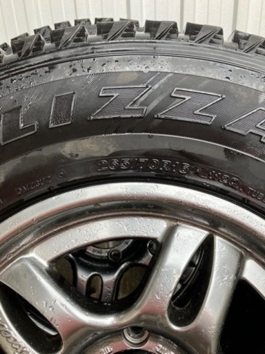 値下げ！【ホイール】 JAOS VICTRON EXCEL ４本セット 16×7J　6×139.7　 28　275 70R60  ジャオス　ヴィクトロン 16インチ 7J 6穴 139.7 　off 28   【タイヤ】 BRIDGESTONE BLIZZAK DM-Z3  265/70R16  112Q  スタッドレス　４本セット　ホイール付 265/70-16 265-70-16  冬タイヤ