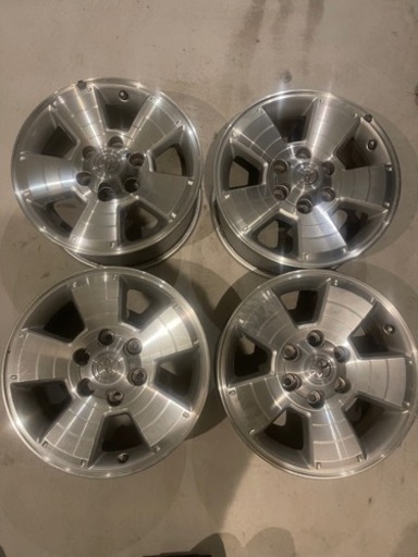 【トヨタ純正】215系サーフ17インチアルミホイール4本！　200系ハイエース・プラド装着可