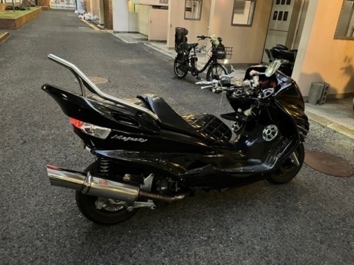 【YAMAHAマジェスティーc】オールブラックフルカスタム　LEDスピーカー4発