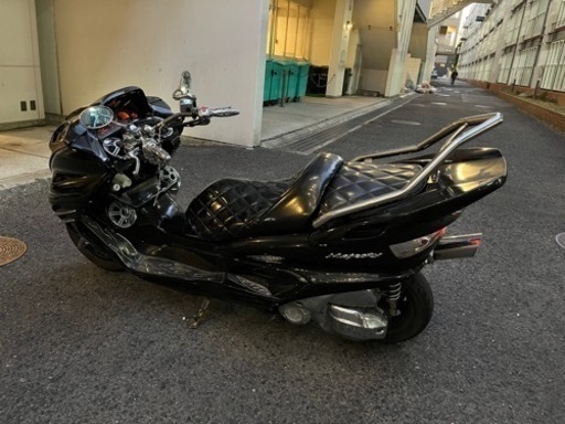 【YAMAHAマジェスティーc】オールブラックフルカスタム　LEDスピーカー4発