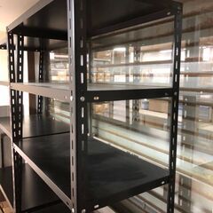 スチールラックのキタジマの軽中量ラック 幅87.5×奥行45×高さ180cm 5段 が２セット 商品の保管・陳列に使えるの画像
