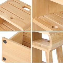 竹製◎包丁立て 包丁立てスタンド ナイフブロック 6本 包丁ラック の画像