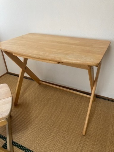 木製　折り畳みテーブルセット