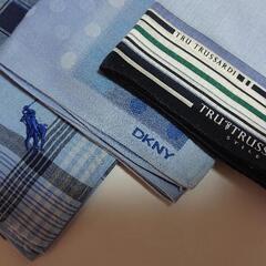 【美品】BURBERRY  LANVIN  DKNY他 メンズハンカチ5枚セットの画像