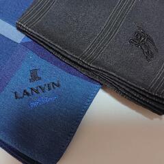 【美品】BURBERRY  LANVIN  DKNY他 メンズハンカチ5枚セットの画像