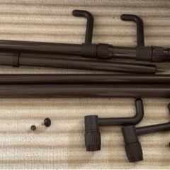 つっぱり棒 天井突っ張り　ダークブラウンの画像