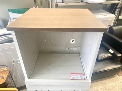 山善 スリムキッチンラック 幅45 レンジ台 キッチン収納 学生 一人暮らし 中古 