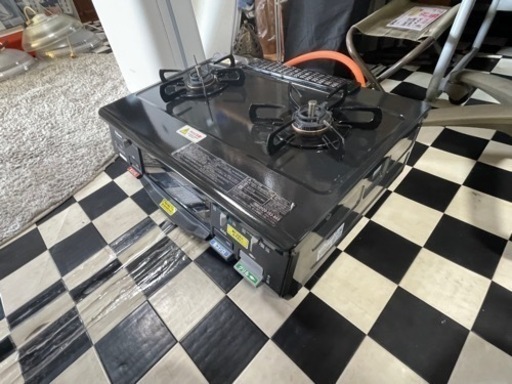 【リサイクルサービス八光】  2015年製　パロマ　 ガステーブル(プロパンガス用)強火力右IC-800B-R