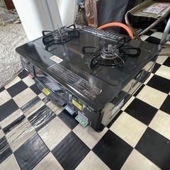 【リサイクルサービス八光】  2015年製　パロマ　 ガステーブル(プロパンガス用)強火力右IC-800B-Rの画像