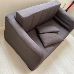 ソファーベッド（ブラウン）の画像