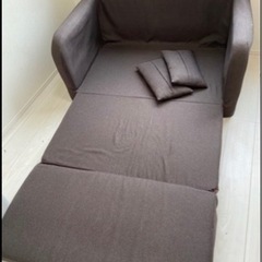 ソファーベッド（ブラウン）の画像