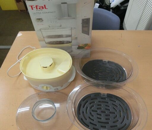◆お引取り限定/三重県/値引不可◆中古 T-fal ウルトラコンパクト 電気蒸し器 スチームクッカー ②