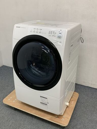 シャープ/SHARP ES-S7E-WL ドラム式洗濯乾燥機 プラズマクラスター 洗濯7kg/乾燥3.5kg ホワイト 2020年製 中古家電 店頭引取歓迎 R6961)